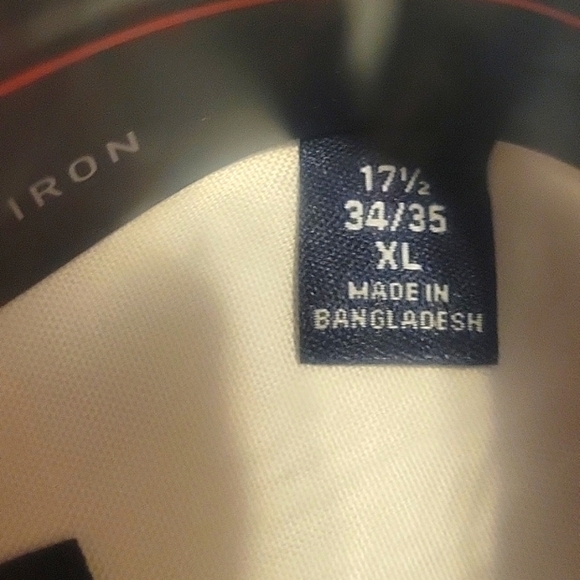 CHAPS Dress Shirt - MEN, 17 1/2, 34/35, XL, Regular Fit, long sleeves - Picture 3 of 5